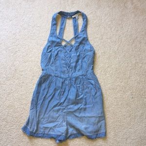 Denim colored romper